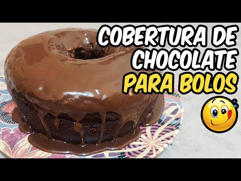 COBERTURA DE CHOCOLATE PARA BOLOS SIMPLES E FACIL DE FAZER | Novatos na Cozinha