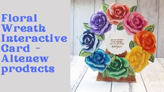 Rose Wreath Interactive Card - Altenew