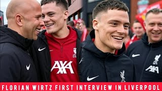 "Florian Wirtz’s First Words at Anfield! Liverpool Fans Go Wild!"
