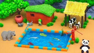 Best Creative Farm Diorama - Horse, Cattle, Pig Farm - Horse Stable - Miniature Farm