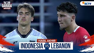 Hasil Akhir Pertandingan - Indonesia vs Lebanon | Timnas Garuda MatchDay