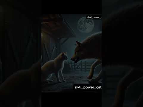 The chicks are saved by a white cat who saves them from the wolf#cat #animation #viralvideo #shorts