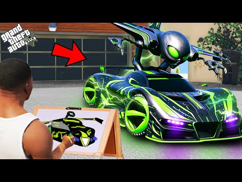 Franklin Find The Powerful Strongest God Car Uses Magical Painting In Gta V