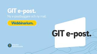 Ny e-postbyggare och ny mall för GIT e-post