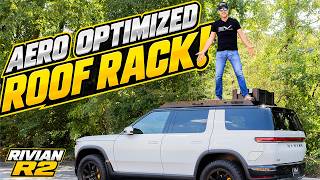 Rivian R2 Gets an Aero-Optimized Crossbar Roof Rack! RMaxx Platform Cargo System