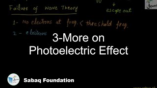 3-More on Photoelectric Effect