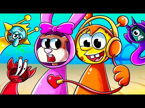 SpongeBob Listens to Sandy's Heart | Incredibox Sprunki Animation  // Sandy & SpongeBob's Love Story