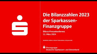 DSGV-Bilanzpressekonferenz 2024