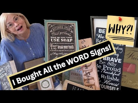 Don’t Toss Those Outdated Word Signs—Upcycle Them Into Beautiful Decor!