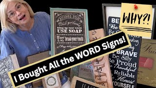 Don’t Toss Those Outdated Word Signs—Upcycle Them Into Beautiful Decor!