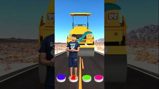 I Jump on button to Tractor, Jcb, Roller & Cat - Funny vfx magic