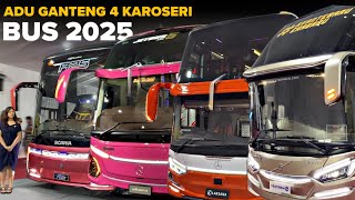 SIAPA TERBAIK ? ADU GANTENG 4 KAROSERI BUS TERBESAR 2025