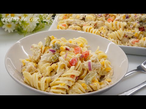 ¡Ensalada de pasta y pollo fácil y deliciosa que tienes que probar!