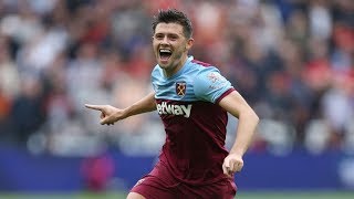 Aaron Cresswell Scores a Beautiful Free - Kick West Ham United 2  Manchester United 0