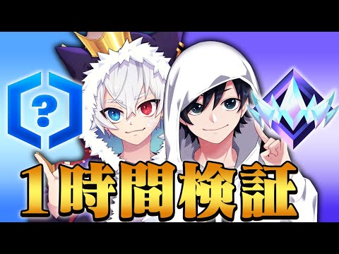 ねこくん＆しんく兄弟で１時間ランクやったらランク爆上がりするのか...？【Fortnite/フォートナイト】