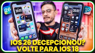Como VOLTAR do iOS 26 para o iOS 18 (FAZER o DOWNGRADE) SEM PERDER dado NENHUM🔥