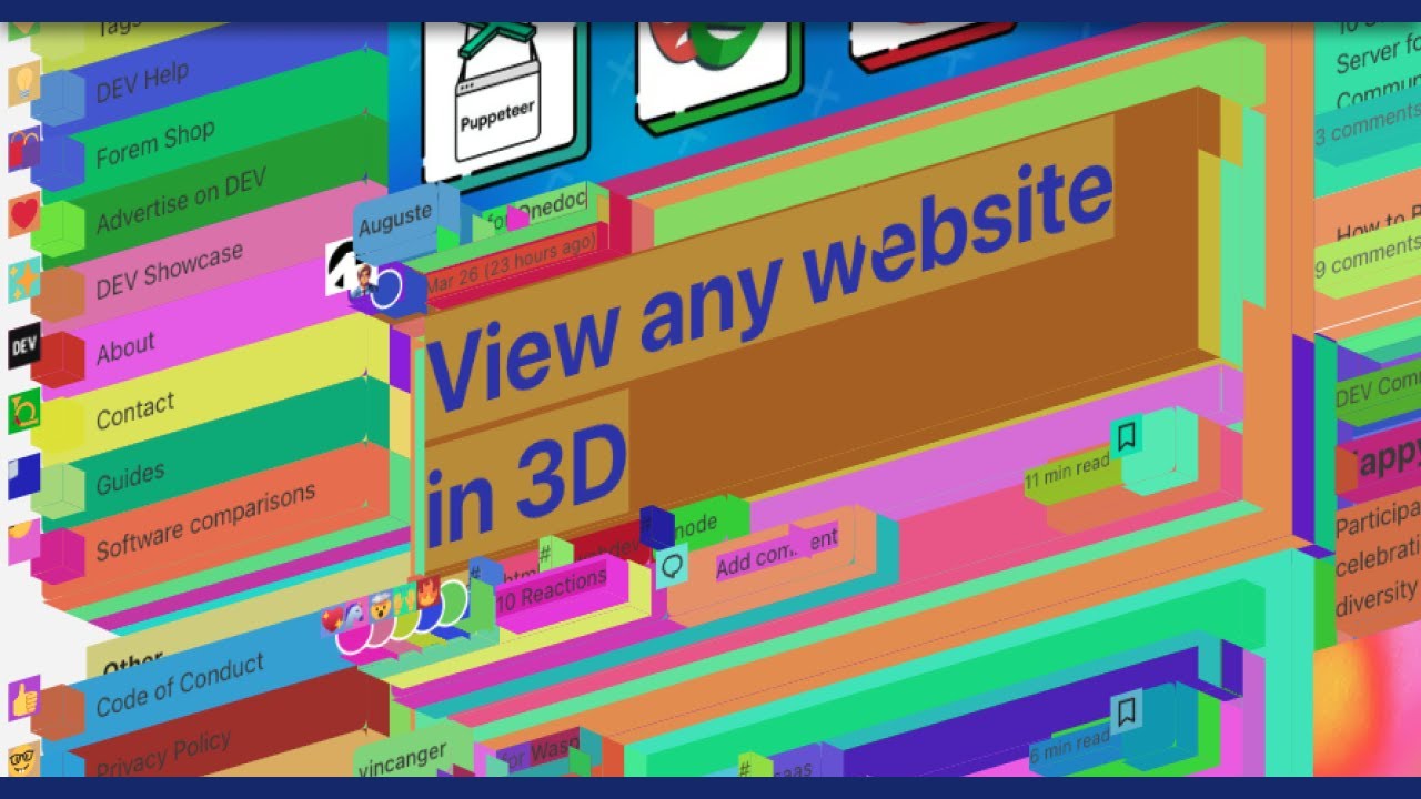 A 3D Viewer for Any Website