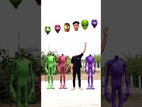 green red, purple & black alien vs Me correct head matching new game - magical video | #viral#vfx