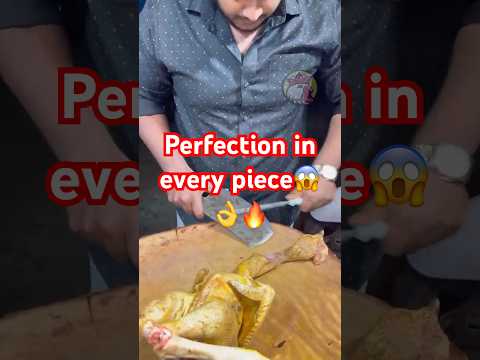 Perfection in every piece👌 Nati Koli cutting skills 🔥 (youngest known butcher 🐓) #shorts