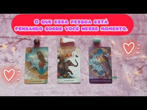 🤔 💕O QUE ESSA PESSOA ESTÁ PENSANDO SOBRE VOCÊ??  💭🫶🏼🫂 LEITURA AMOROSA.