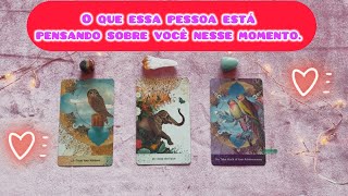 🤔 💕O QUE ESSA PESSOA ESTÁ PENSANDO SOBRE VOCÊ??  💭🫶🏼🫂 LEITURA AMOROSA.