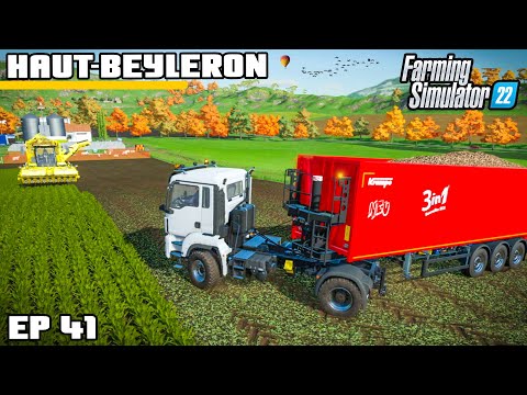 WRAPPING UP THIS YEAR'S HARVEST | Farming Simulator 22 - Haut-Beyleron | Episode 41