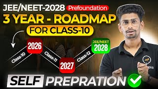 JEE/ NEET 2028 : 3 Year Roadmap for class 10 Students 💪🏻| Self preparation strategy 🔥