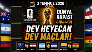 🏆 DEV HEYECAN, DEV MAÇLAR! | Arjantin - Cape Verde, Kolombiya - Gana | Dünya Kupası 2026