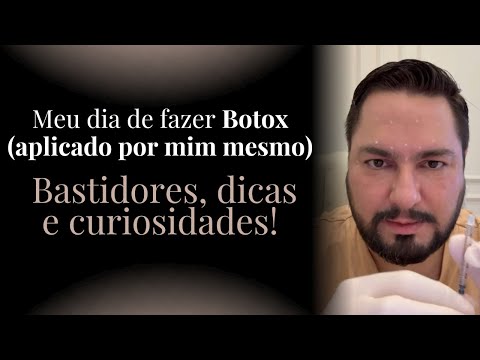 Meu dia de fazer Botox (aplicado por mim mesmo) | Bastidores, dicas e curiosidades!