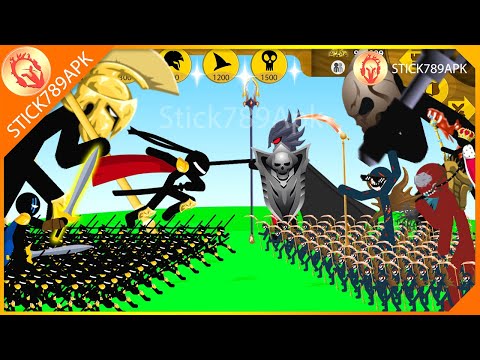 MEGA GRIFFON GOLDEN SHADOWRATH, XIPHOS VS DARK DEMON FINAL BOSS | Stick War Legacy Mod | Stick789Apk