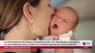 La FDA recomienda a los padres no usar flotadores para el cuello de los bebés después de incidentes