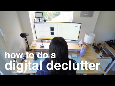 Watch me declutter my entire digital space (Macbook, iPhone, iPad, & storage)