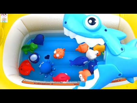 Learn Sea Animal Sea Creature Names English Korean SHARK ATTACK!!.바다동물 바다생물 영어 이름 배우기 상어 공격!!