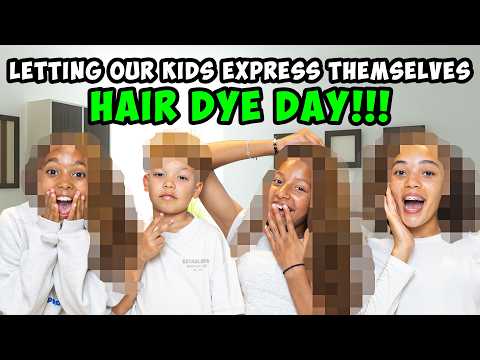 LETTING OUR KIDS EXPRESS THEMSELVES || HAIR DYE DAY!!!ππ½ββοΈππ½ββοΈ
