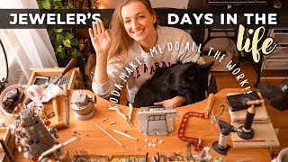 Work as a Metalsmith & Self-employed Jewelry Artist! Productive Week in my Life VLOG