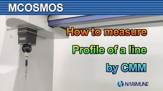 How to measure profile of a line by CMM