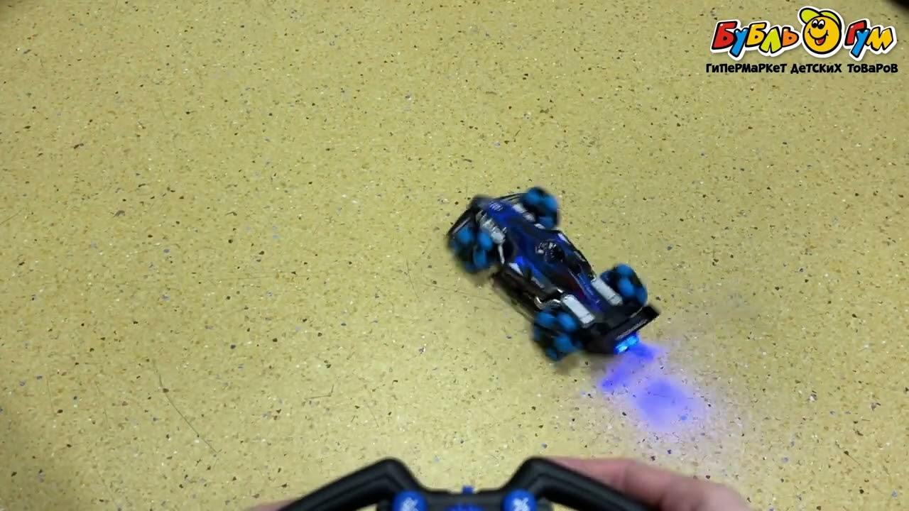 Машинка трюковая Дрифт р/у световые и звуковые эффекты с дымом 1:12 акб в ассортименте - видео