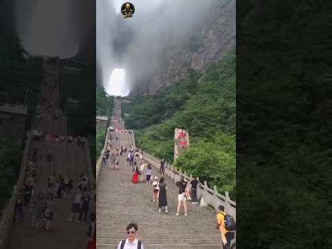 "Over 10 Million Tourists Visit This Scary Mountain Every Year!🧗‍♀️📈⛰️💵" #shortsfeed #shorts #viral