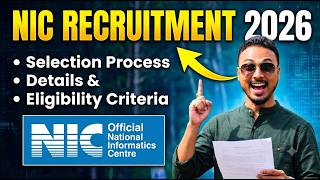 NIC Recruitment 2026 OUT 🔥 376 Posts | Apply Online | Eligibility, Salary & Selection Process