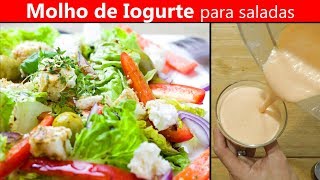 Molho para salada de iogurte / molho light, low carb para saladas.