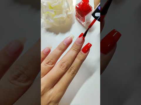 Easy heart shape Nailart Design At Home 💅🏡#nailart #piubhol #shorts