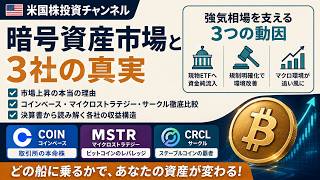 ビットコイン上昇で見る3銘柄｜COIN・MSTR・CRCL、利益の違い