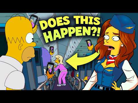 Air Hostess REACTS to 'Convenience Airways' - The Simpsons Season 36