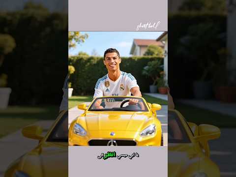 عنوان: 🚗🔥 صراع رونالدو وميسي على السيارة!هاشتاغات:#رونالدو #ميسي #سيارة #منافسة #كوميديا #ضحك #تعب_