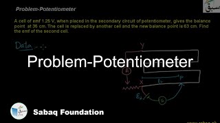 Problem-Potentiometer