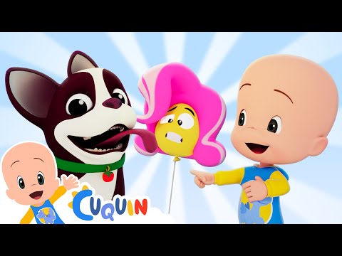 The baby balloons count to three | Learn with Cuquin