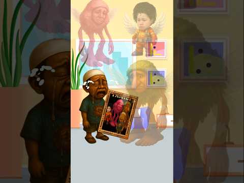 denis menangis didepan foto rindu papa, mama adik #cartoon #shorts #animasi #fyp