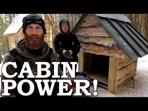 POWER at the OFF GRID CABIN! - Generator, Electrical, Buttoning Up, Guests Ep3