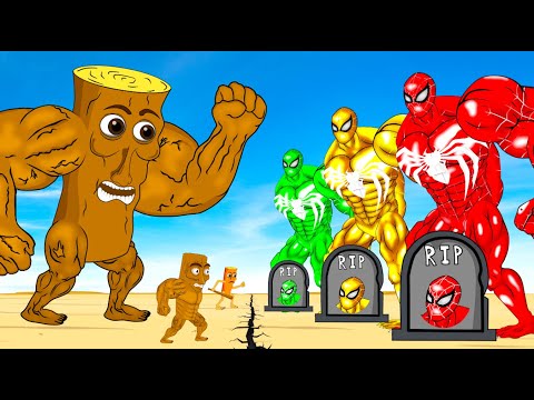 Evolution Of SPIDERMAN Family Vs TUNG TUNG TUNG SAHUR Family: Returning From The Dead SECRET!