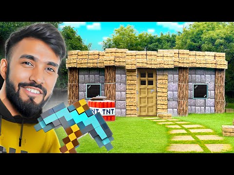 I BUILT A MINECRAFT HOUSE IN REAL LIFE